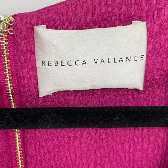 Rebecca Vallance Diana Embellished Cloque Gown in Grape Magenta size US 8 UK 12 - Picture 10 of 12